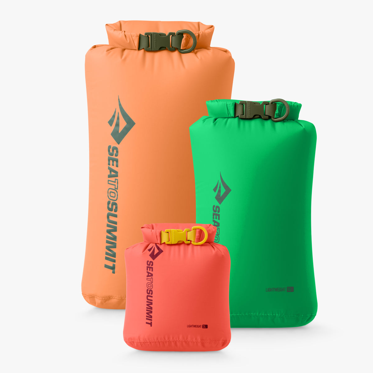 [3 Piece] 3/5/8L / Emberglow/Poison Green/Tangerine || Lightweight Dry Bag Set